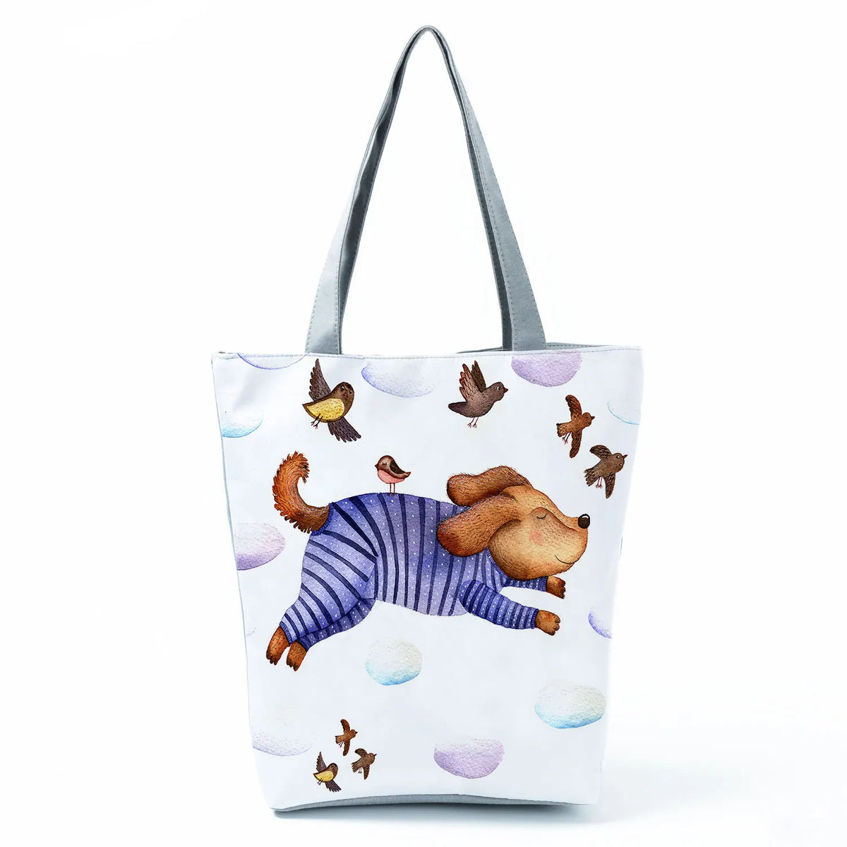 Dachshund Printed Handbag Women High Capacity Tote Bag
