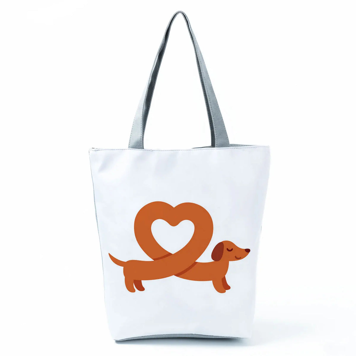 Dachshund Printed Handbag Women High Capacity Tote Bag