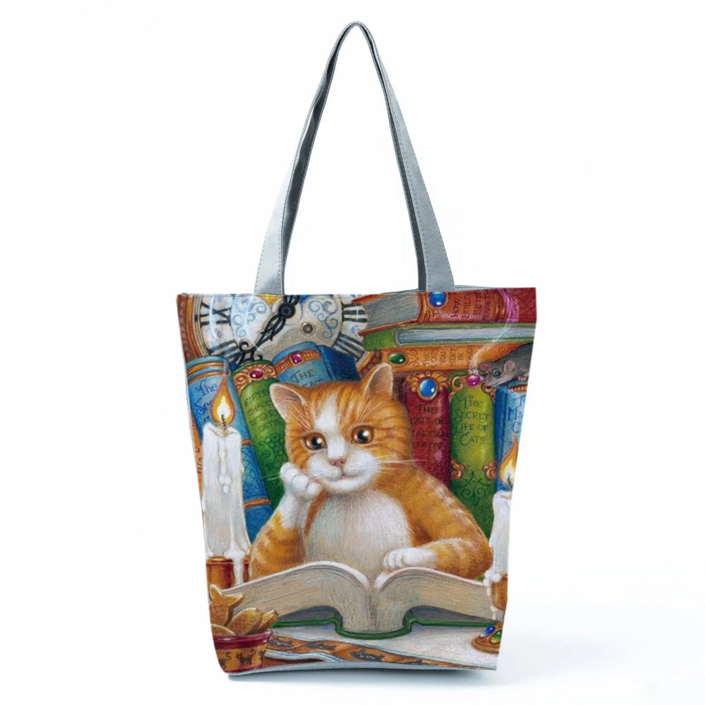 Dachshund Printed Handbag Women High Capacity Tote Bag