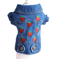 Stylish Cowboy Dog Jacket Spring Denim Dog Clothes Vest Puppy Clothing for Dogs Chihuahua Yorkies Casual Jeans Pet Coat Costumes
