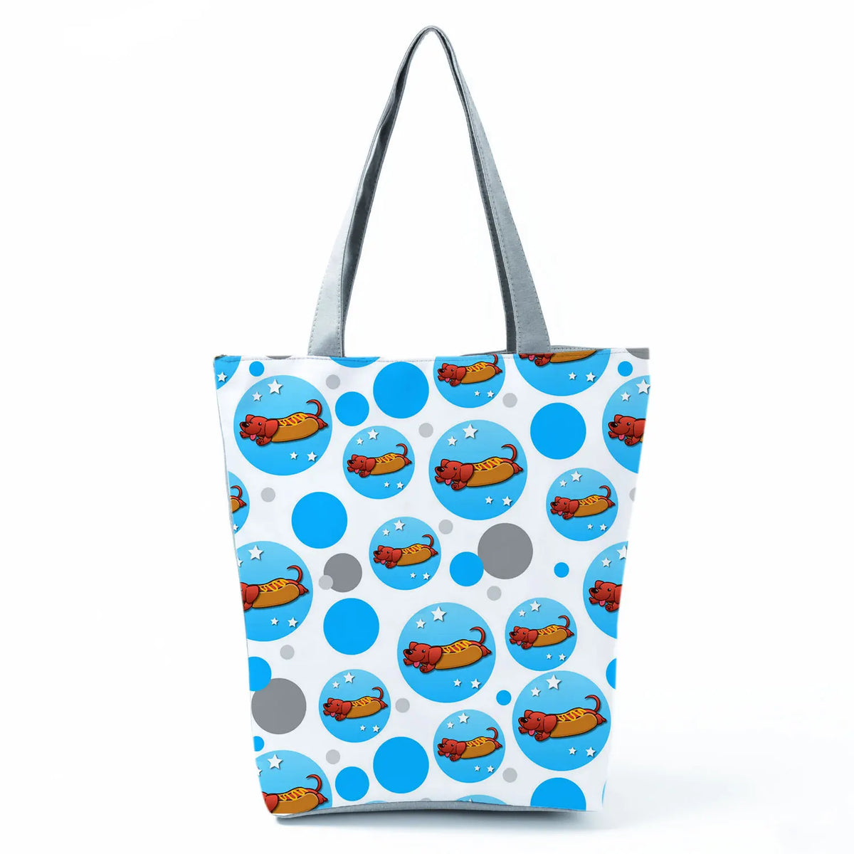 Dachshund Printed Handbag Women High Capacity Tote Bag
