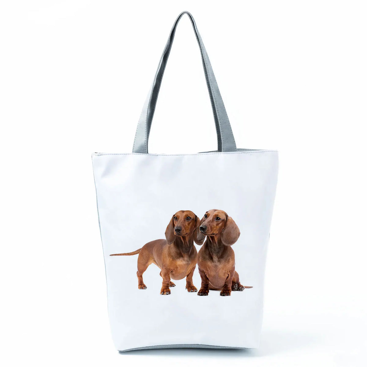 Dachshund Printed Handbag Women High Capacity Tote Bag