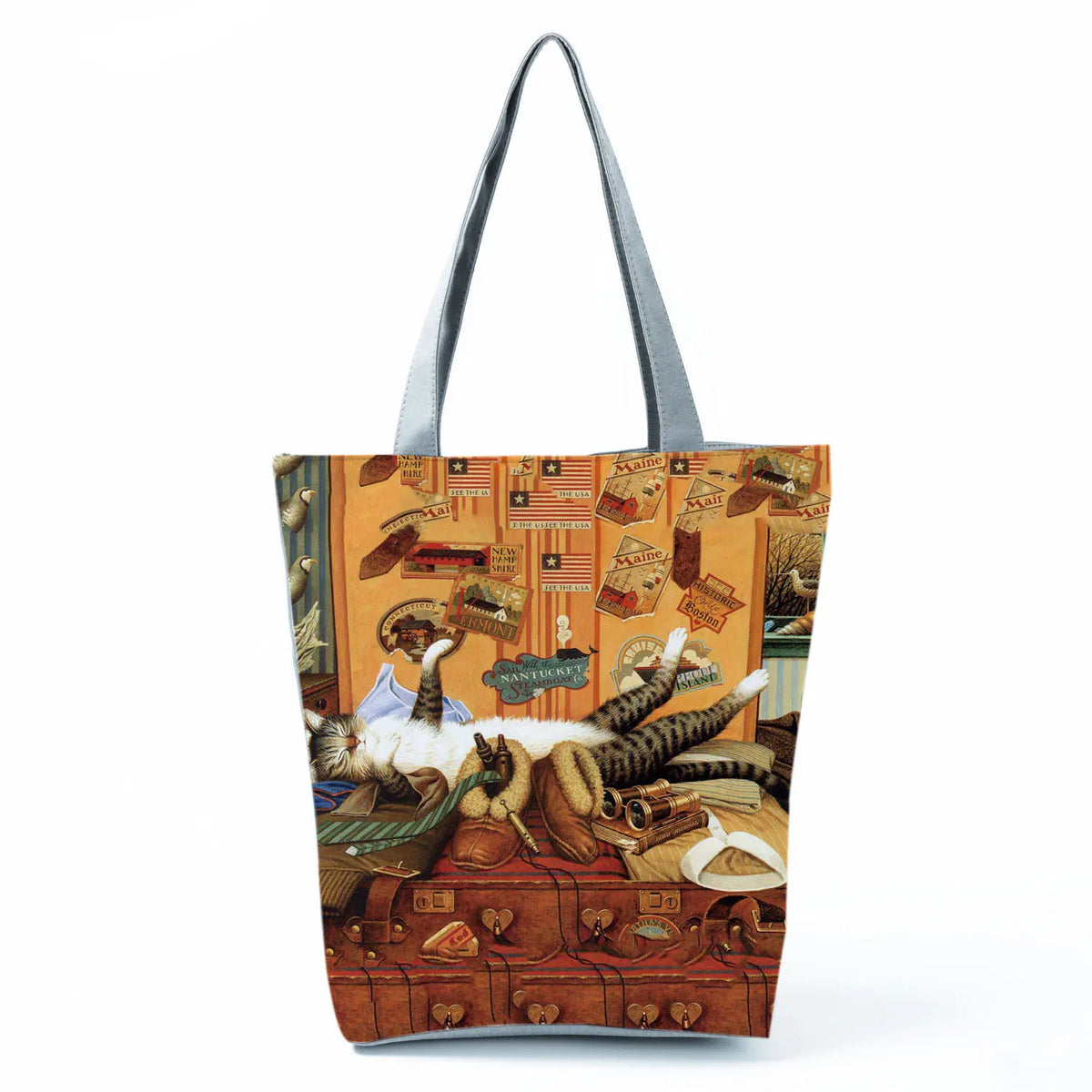 Dachshund Printed Handbag Women High Capacity Tote Bag