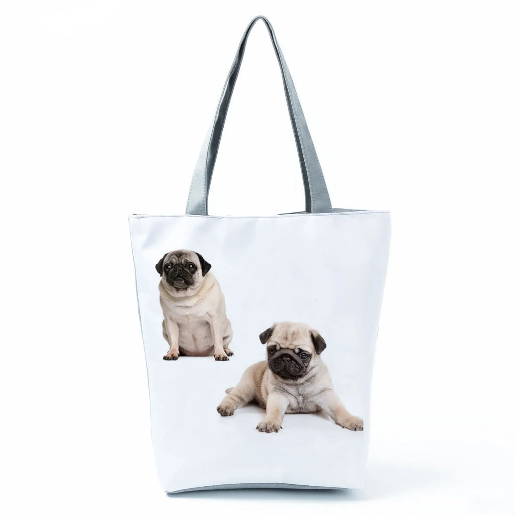 Dachshund Printed Handbag Women High Capacity Tote Bag
