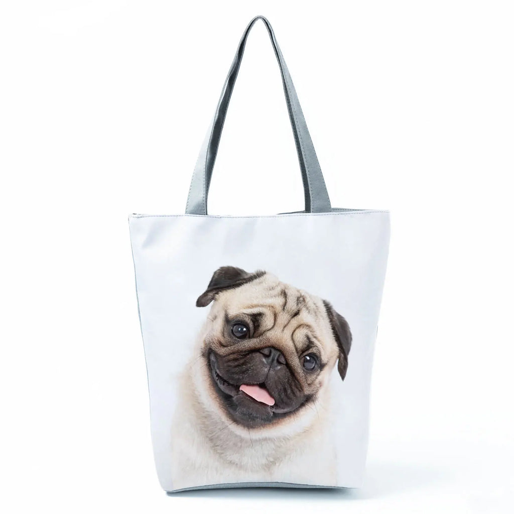 Dachshund Printed Handbag Women High Capacity Tote Bag