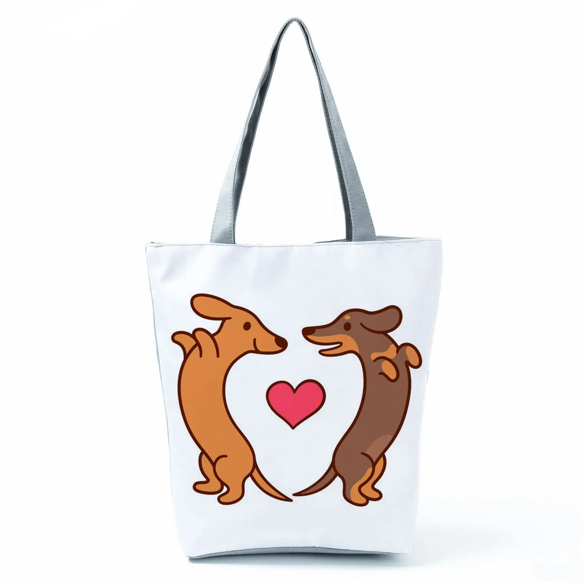 Dachshund Printed Handbag Women High Capacity Tote Bag