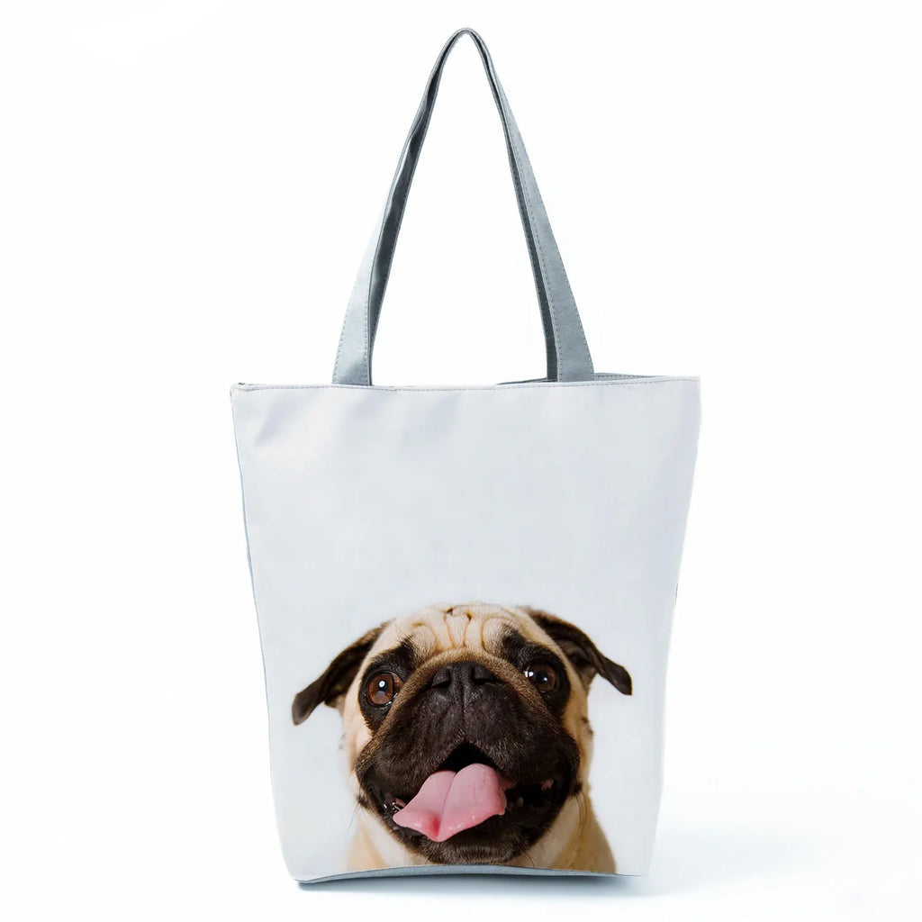 Dachshund Printed Handbag Women High Capacity Tote Bag