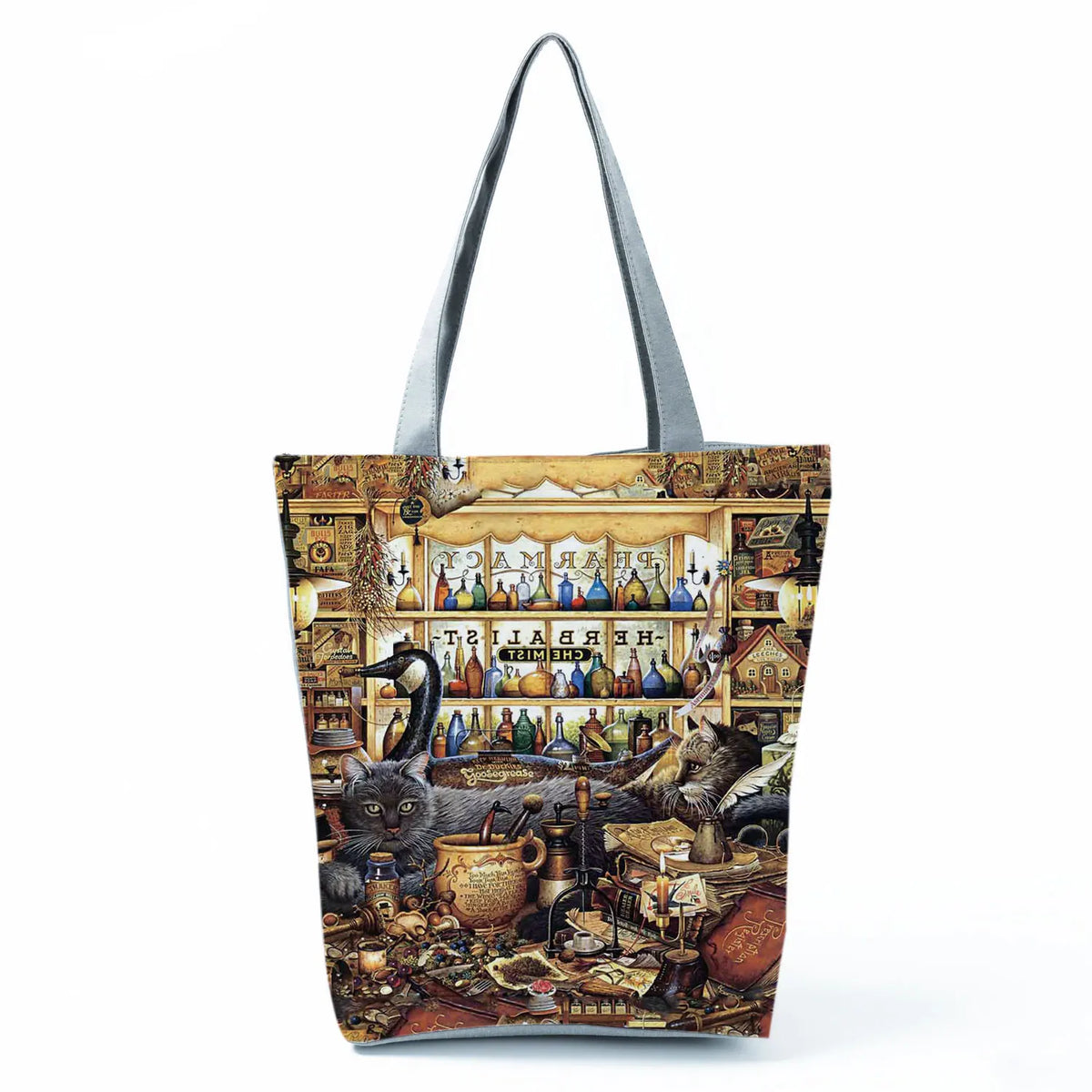 Dachshund Printed Handbag Women High Capacity Tote Bag