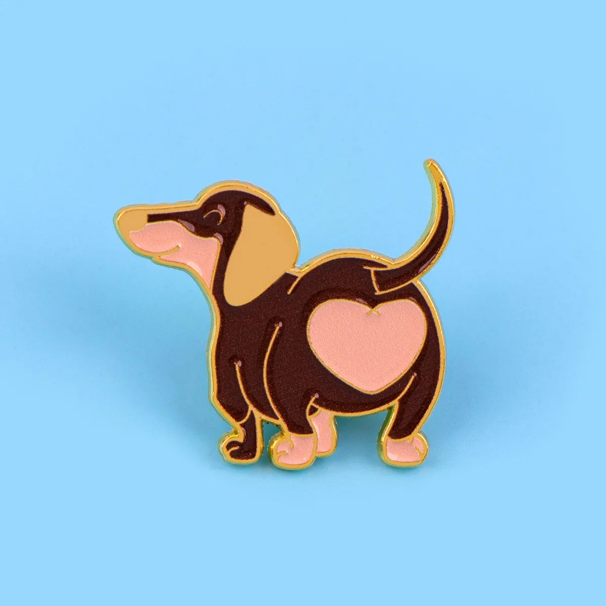 Cool Leopard Print Dachshund Enamel Pin Fashion Dog Brooches Lapel Backpack Cartoon Badge Constume Jewelry Gifts for Friends