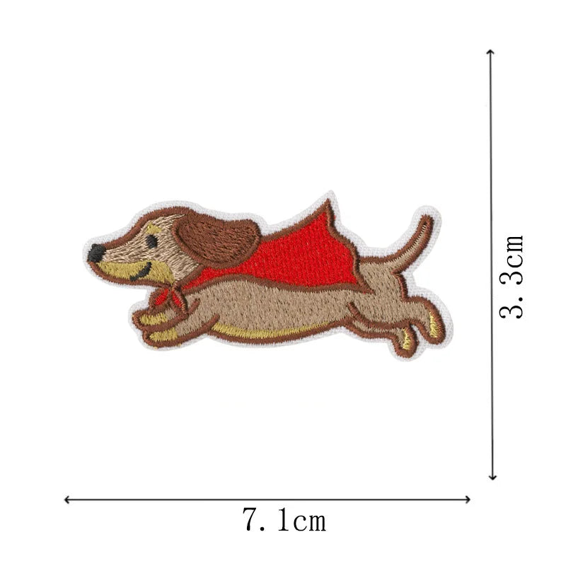 Dachshund Embroidery Iron-On Patch