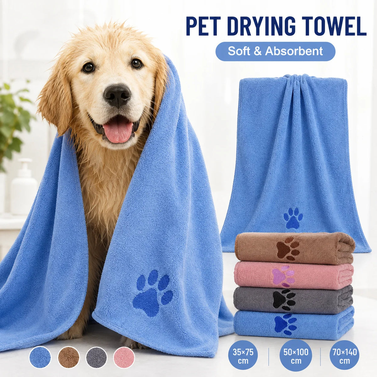 Super Absorbent Dog Drying Towel