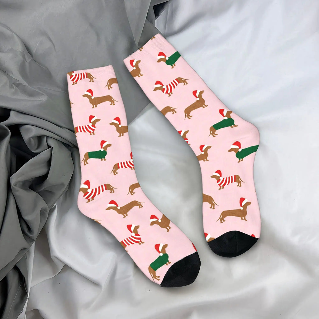 Cute Dachshund Dogs Funny Socks Non-Slip Socks
