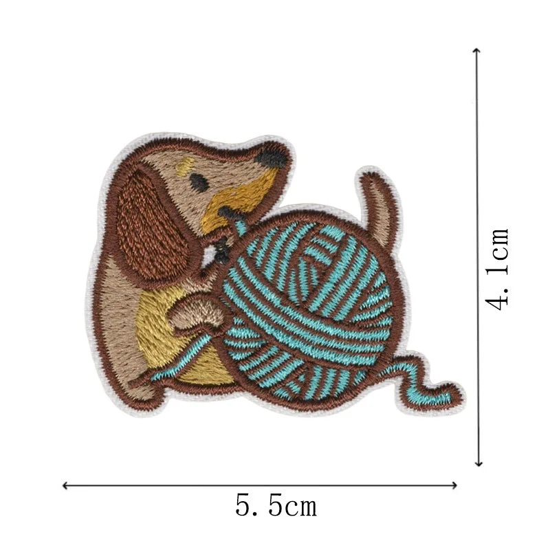 Dachshund Embroidery Iron-On Patch