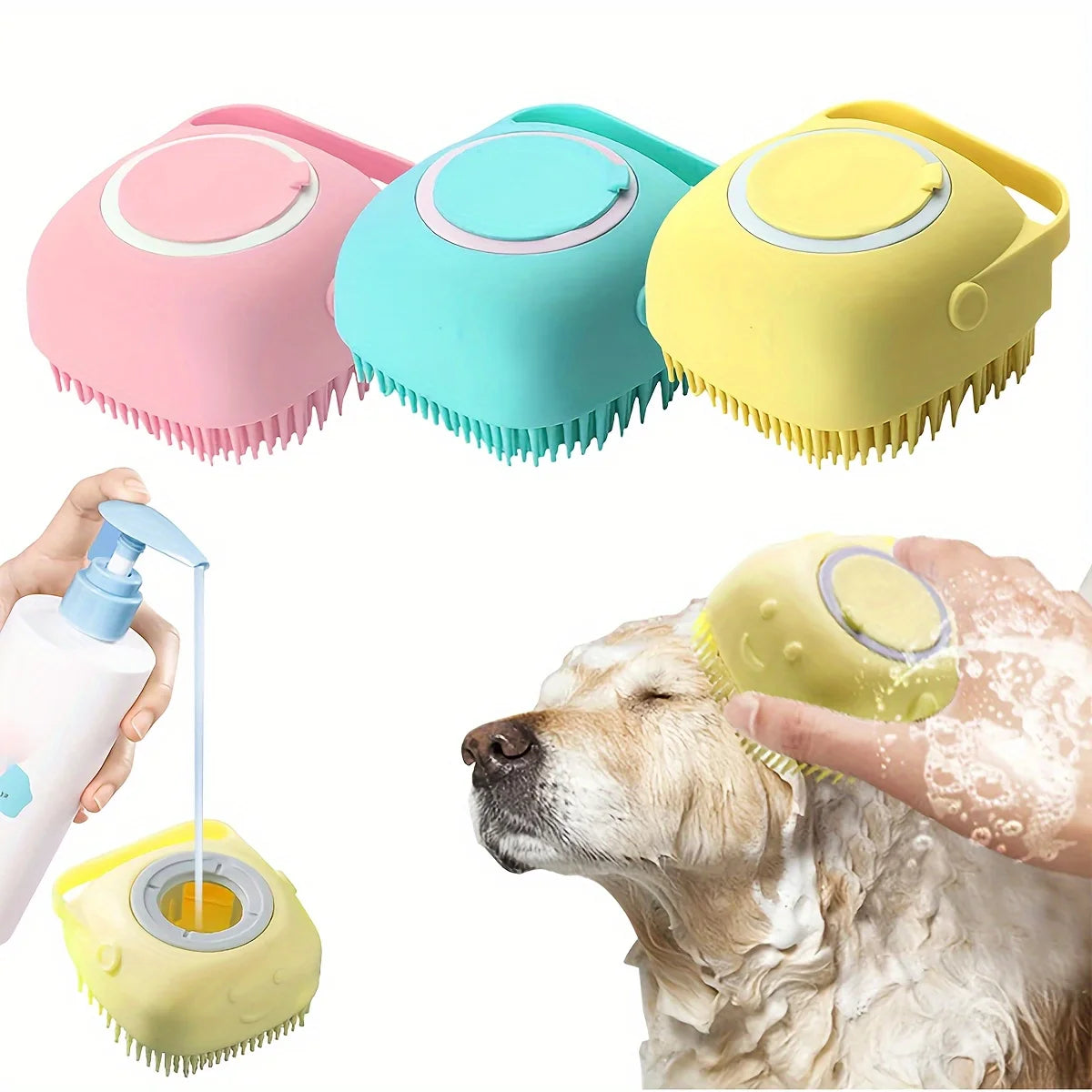 Silicone Dog Bath & Massage Brush