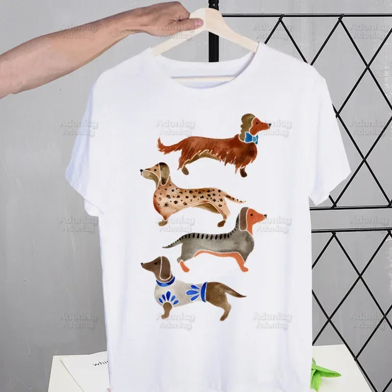 Anatomy Dachshund Dog I Do What I Want T Shirt Men Retro Washed Tops Tees Harajuku Tshirt Streetwear Hip Hop Male T-shirts
