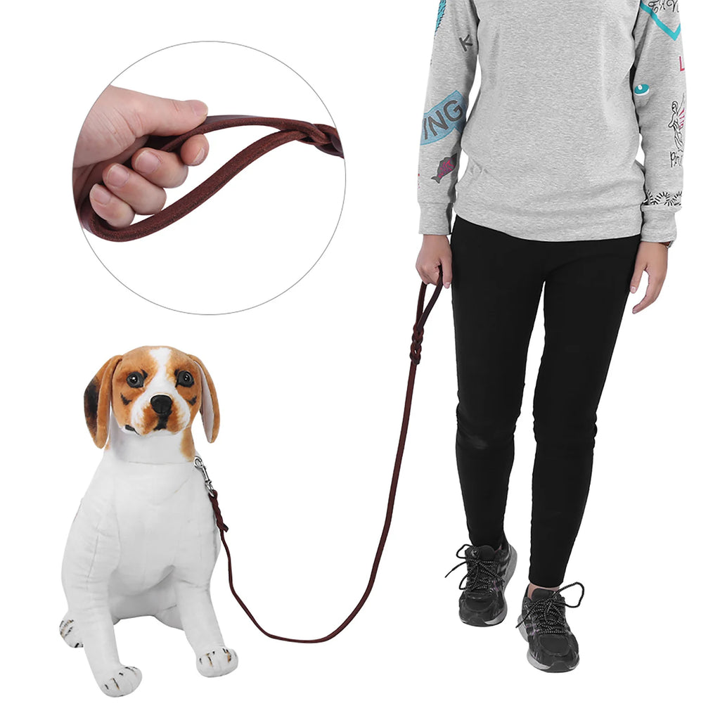 Premium Leather Dog Training Leash
