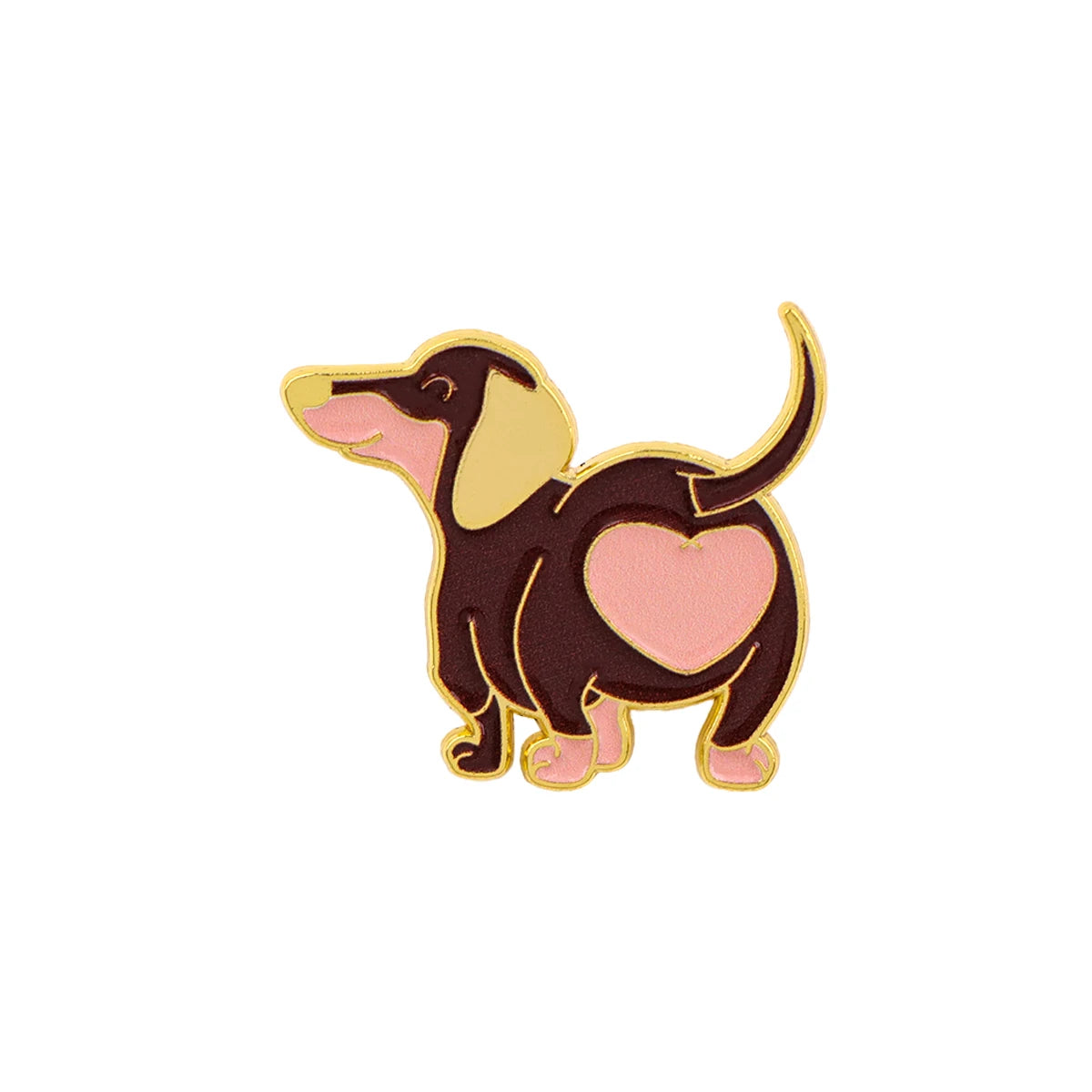 Cool Leopard Print Dachshund Enamel Pin Fashion Dog Brooches Lapel Backpack Cartoon Badge Constume Jewelry Gifts for Friends