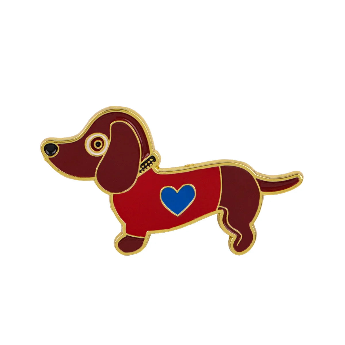 Cute Dachshund Soft Enamel Brooch Pin