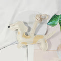 PU leather Dachshund dog bag charm for handbag hanging pendant charm car keychain birthday gift