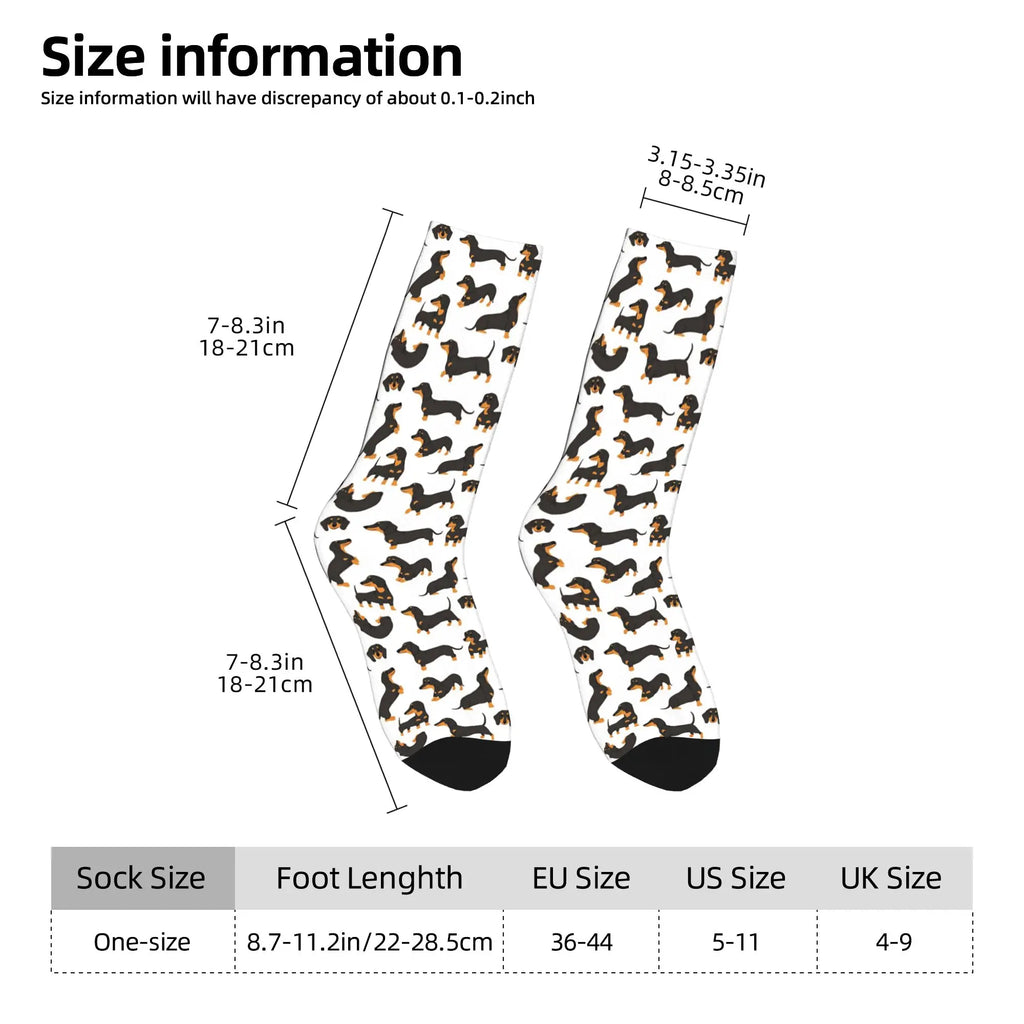 Cute Dachshund Dogs Funny Socks Non-Slip Socks