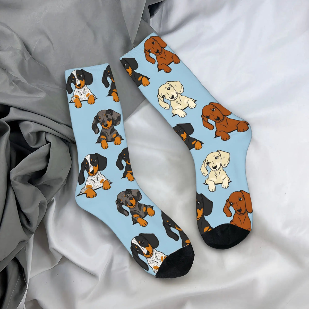 Cute Dachshund Dogs Funny Socks Non-Slip Socks