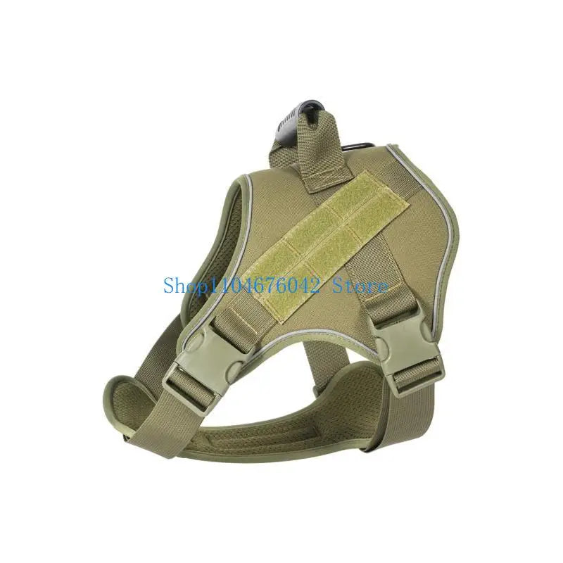 5asd Breathable Adjustable Dog Harness Tacticals Vest for Hiking Camping Daily Walks Secure Control Comfortable Training Gear