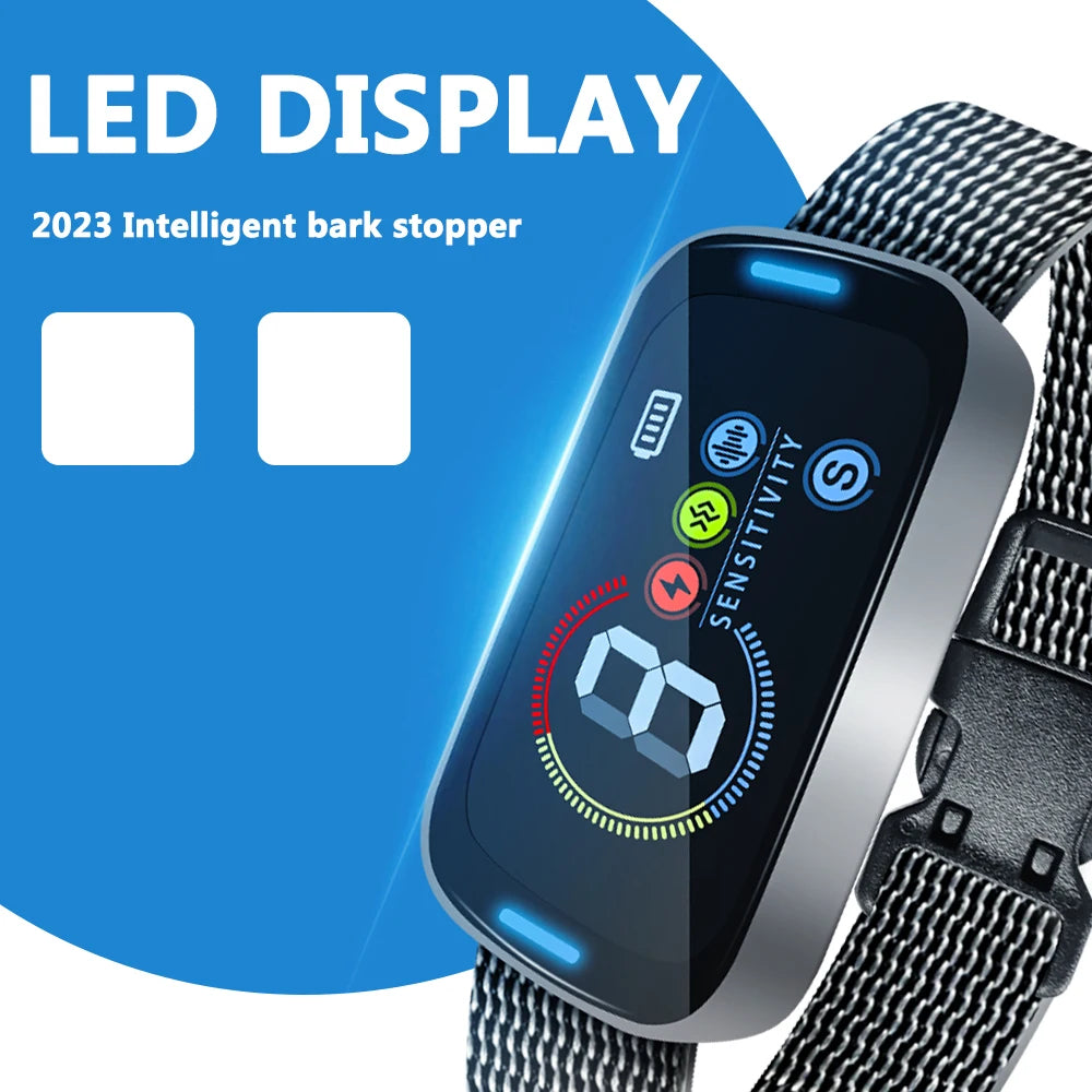 Smart Rechargeable Anti-Bark Training Collar