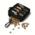 1pc Dachshund Dog Treat Pouch Bag with Dachshund Desig Durable Training Bag with Zipper Closure Portable Pet Snack Bag