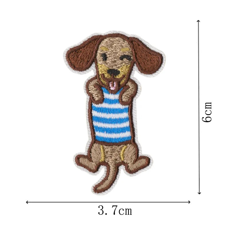Dachshund Embroidery Iron-On Patch
