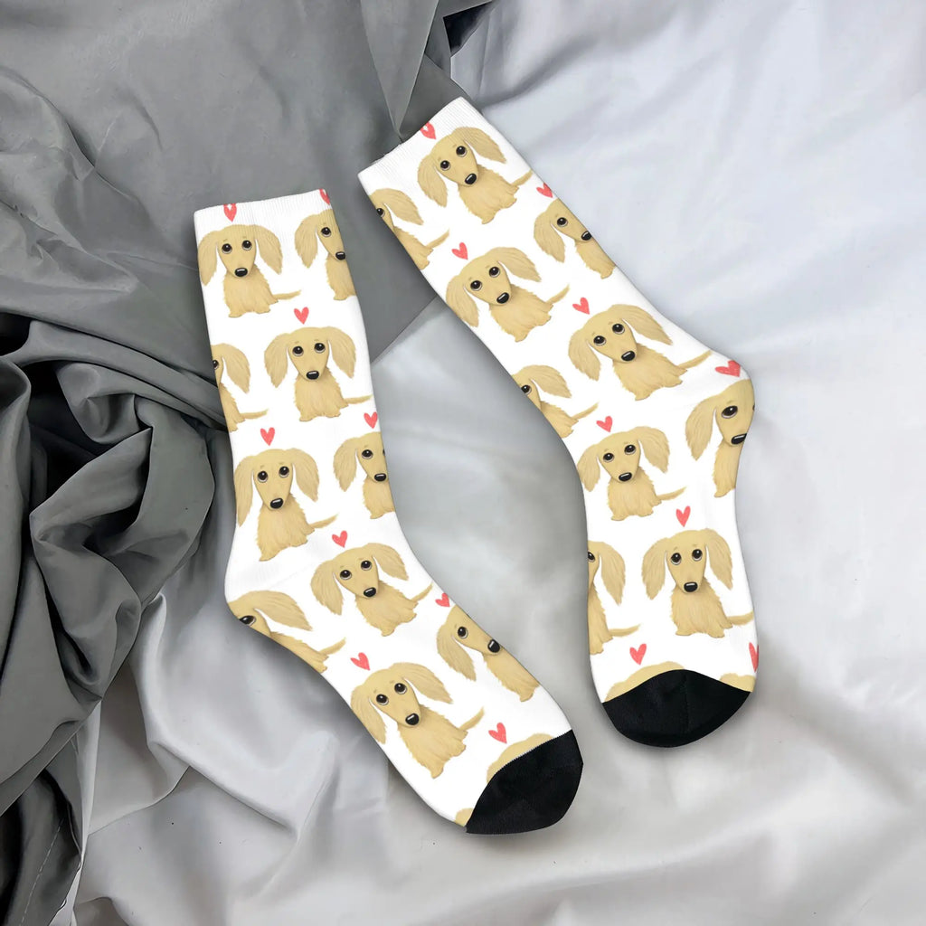 Cute Dachshund Dogs Funny Socks Non-Slip Socks