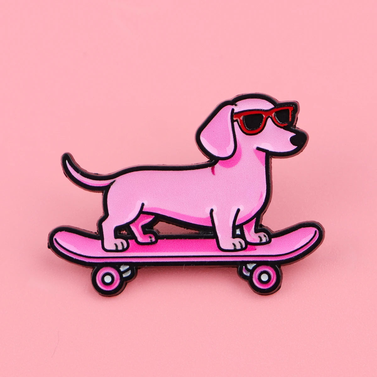 Cute Cartoon Dachshund Brooch for Clothes Soft Enamel Pin Men Lapel Pins for Backpack Badges Accessories Toys Gifts