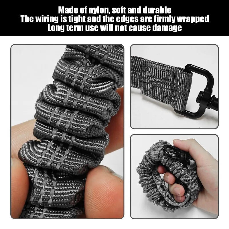 Shock-Absorbing Double-Headed Dog Leash