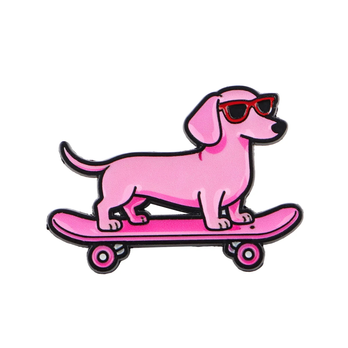Cute Dachshund Soft Enamel Brooch Pin