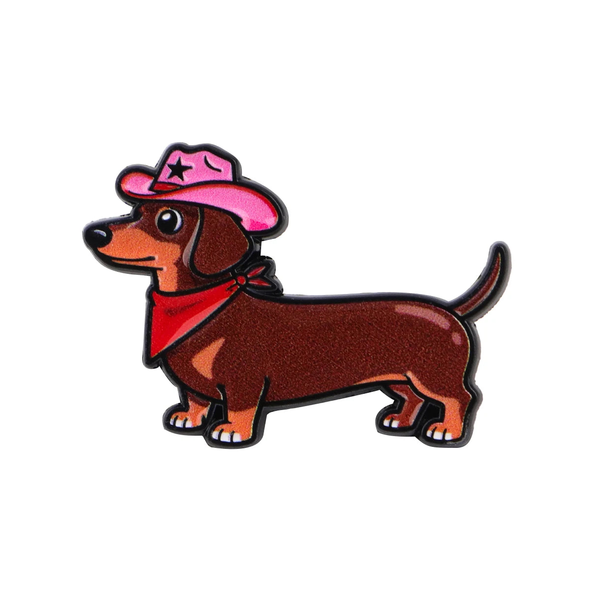 Cute Dachshund Soft Enamel Brooch Pin