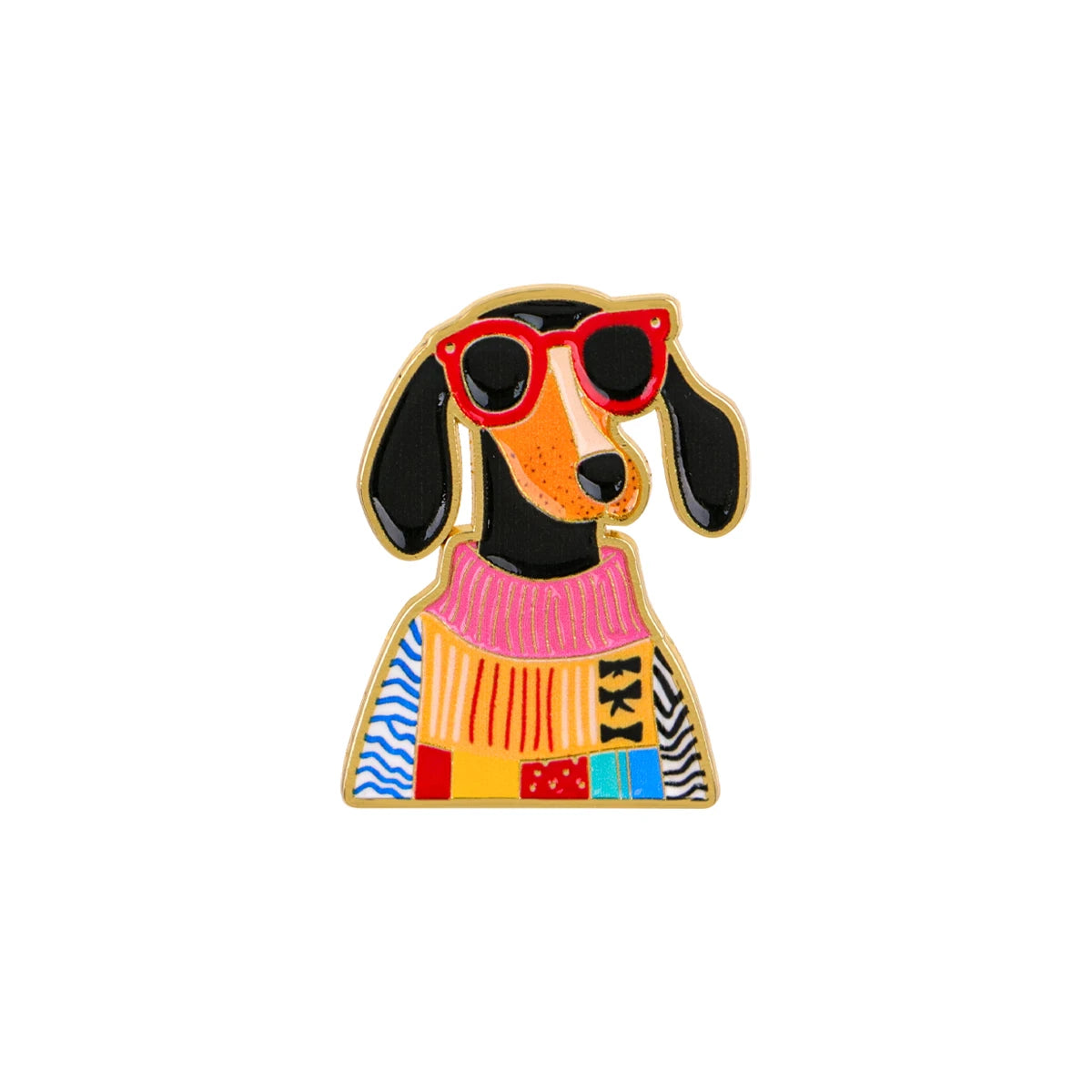Cute Dachshund Soft Enamel Brooch Pin