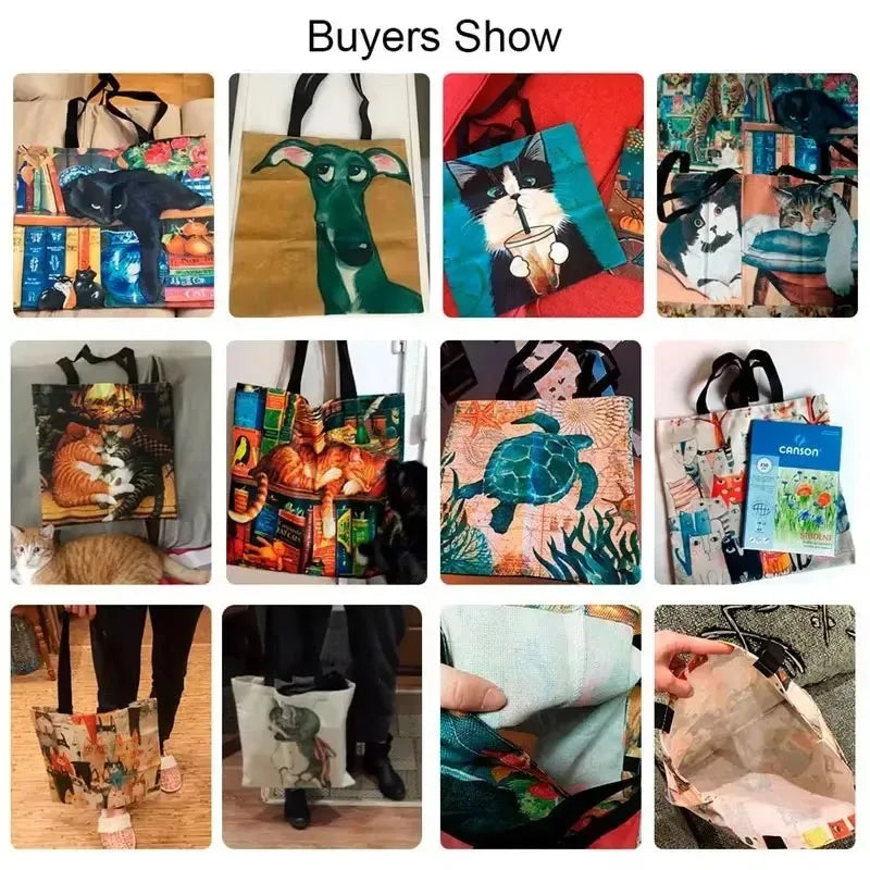 Fun Dachshund Cartoon Tote Bag with "Short Legs Big Attitude"