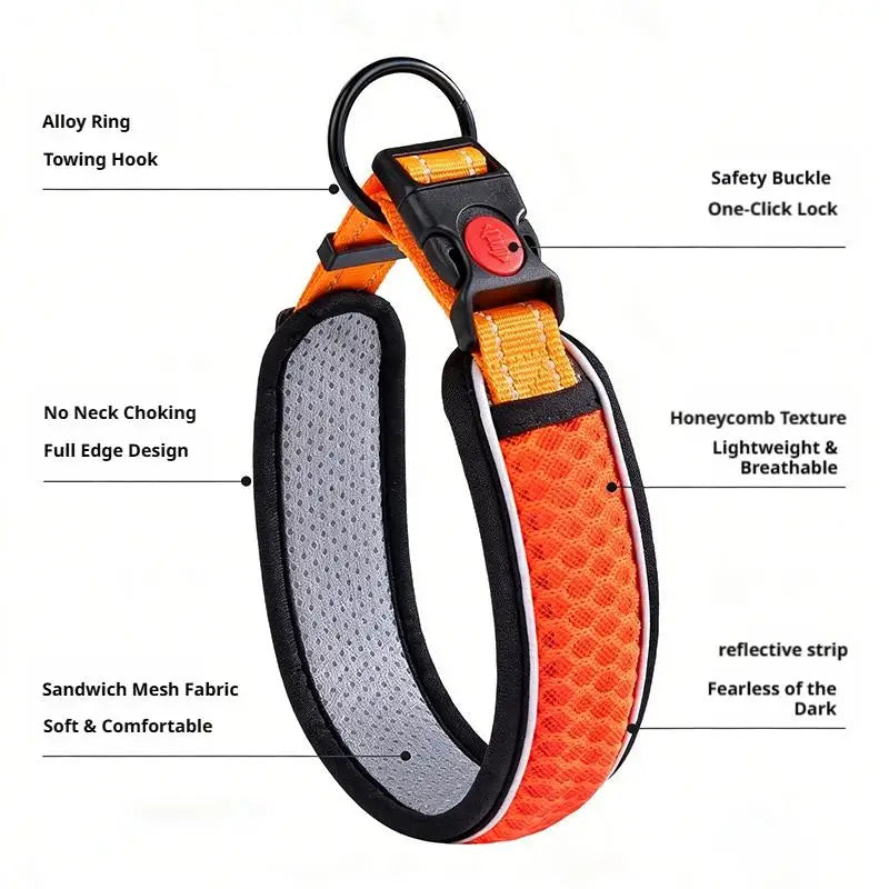 Wide neck support Soft Dog Collar