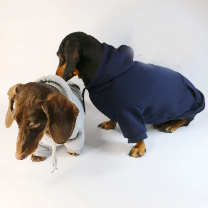 Cool Dog Sausage Hoodie for Small Dogs Warm Puppy Clothes Dachshund Pullover Mascotas Costume Clothing Ropa Cachorro