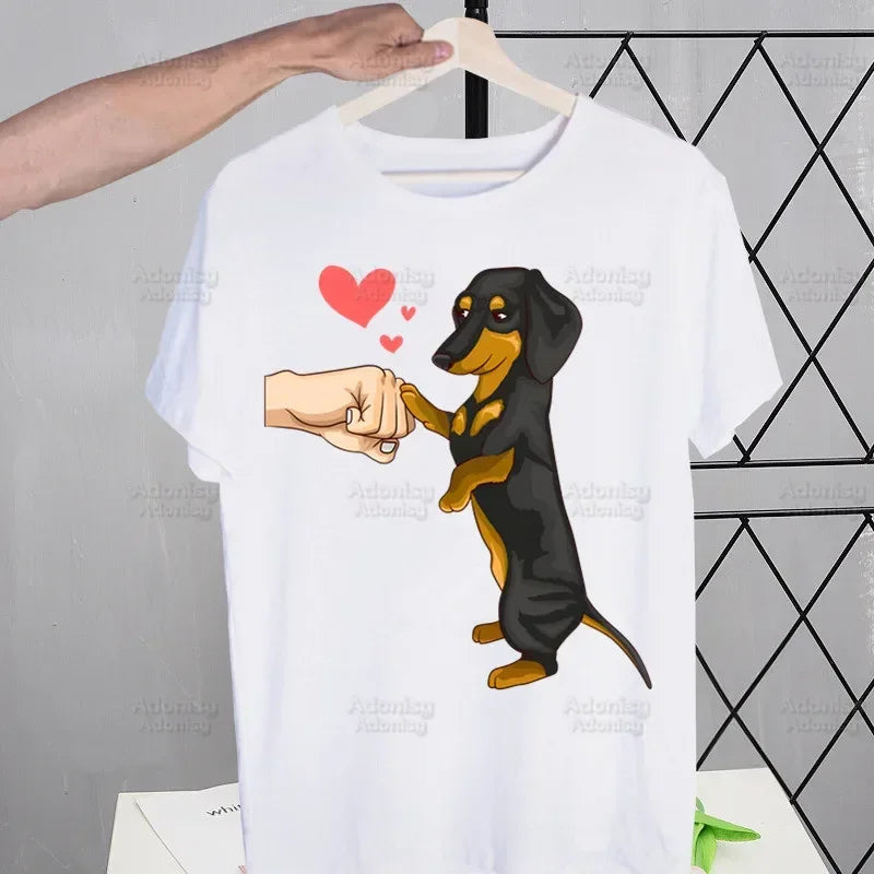 Dachshund Anatomy Men's Retro Tee