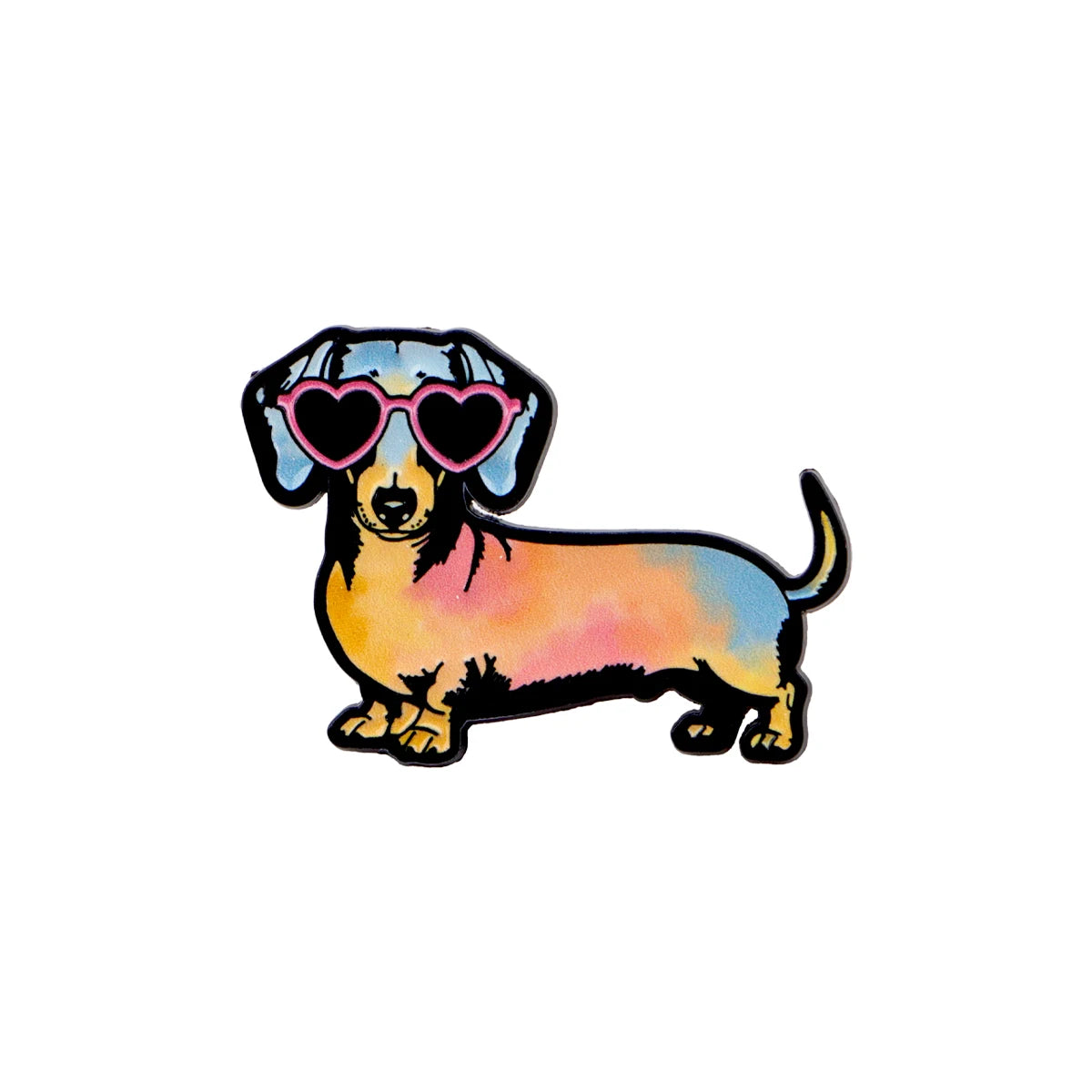 Cute Dachshund Soft Enamel Brooch Pin