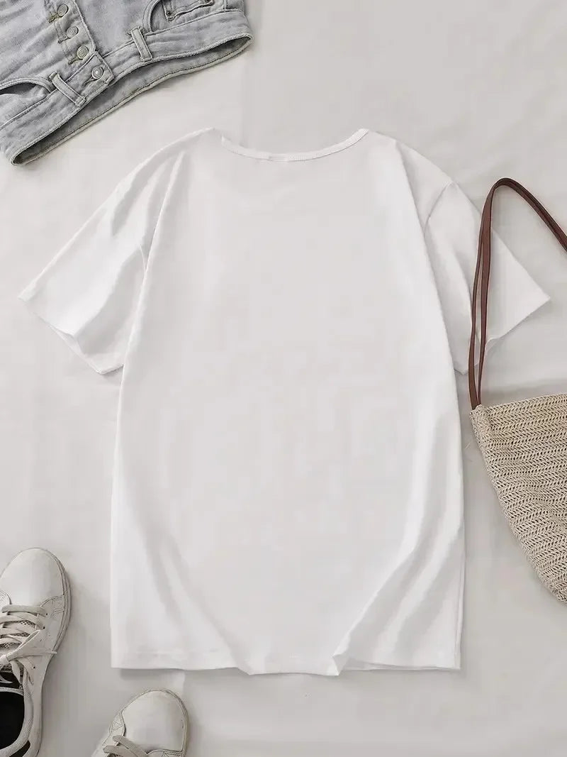 Dog Graphic T Shirt Women Dachshund Print Tee Casual Summer Short Sleeve Fashion Cute Top  Gothic T Shirt Women Clothing