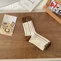 【N】 Funny Dachshund Animal Cotton Socks, Sausage Dog Cartoon Print Autumn Winter Warm Cute Couple Socks
