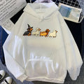 Halloween Dachshund Hoodie Women Men Matching Family Graphic Hooded Sweatshirts Halloween Cute Weiner Dog Halloween Design Hoody