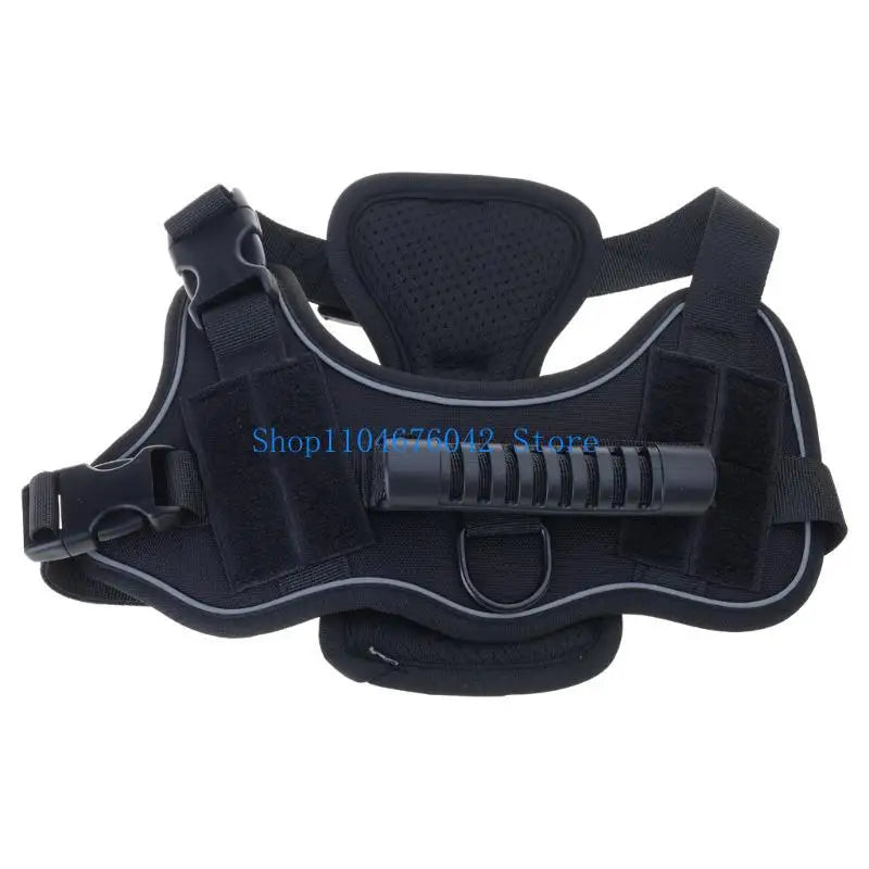 5asd Breathable Adjustable Dog Harness Tacticals Vest for Hiking Camping Daily Walks Secure Control Comfortable Training Gear