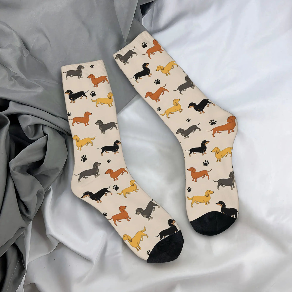 Cute Dachshund Dogs Funny Socks Non-Slip Socks