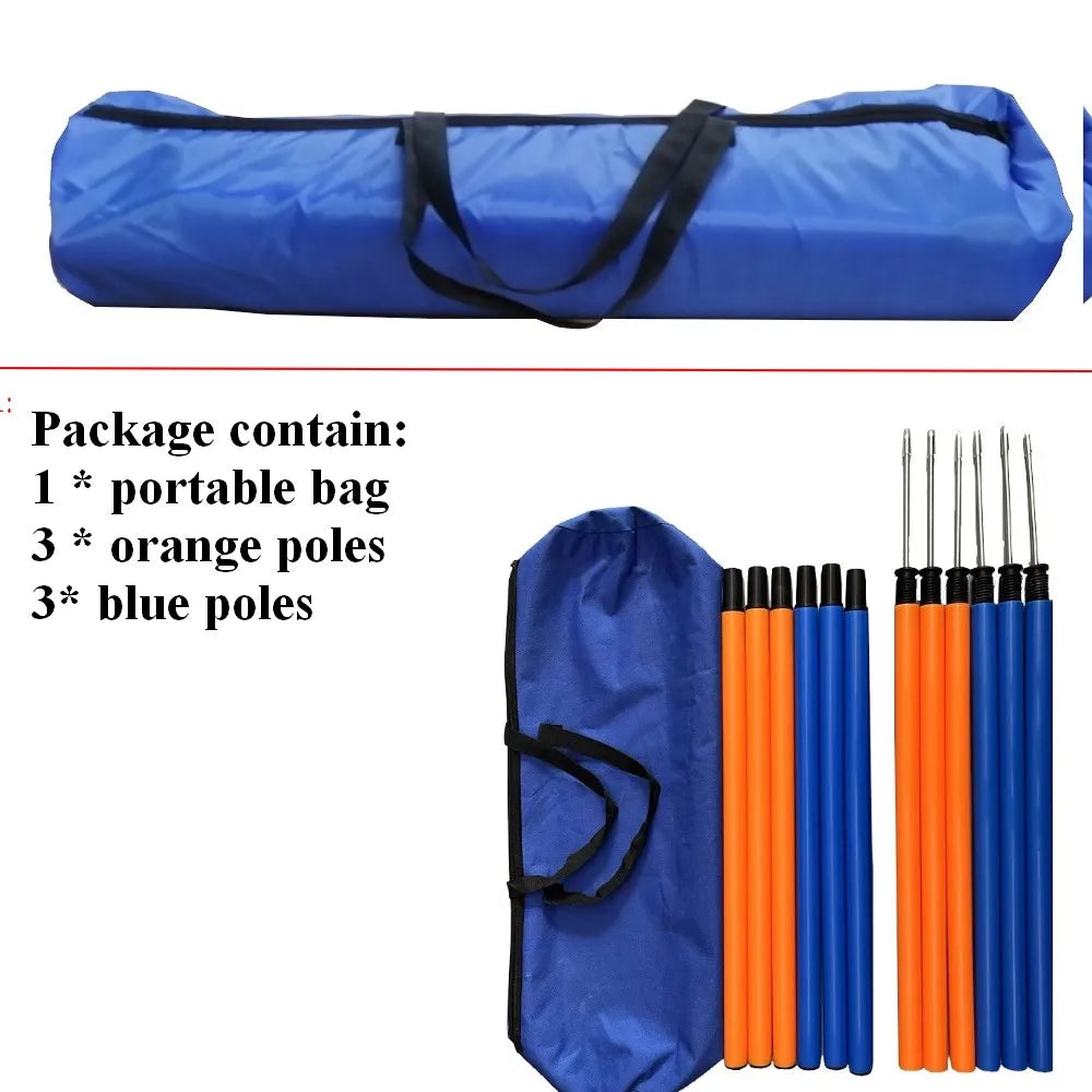 Dog Agility Training Equipment Portable Dog Jumping Tool Outdoor Dogs Running Stake Sports Stakes Pole Pet Agility Equipment Set