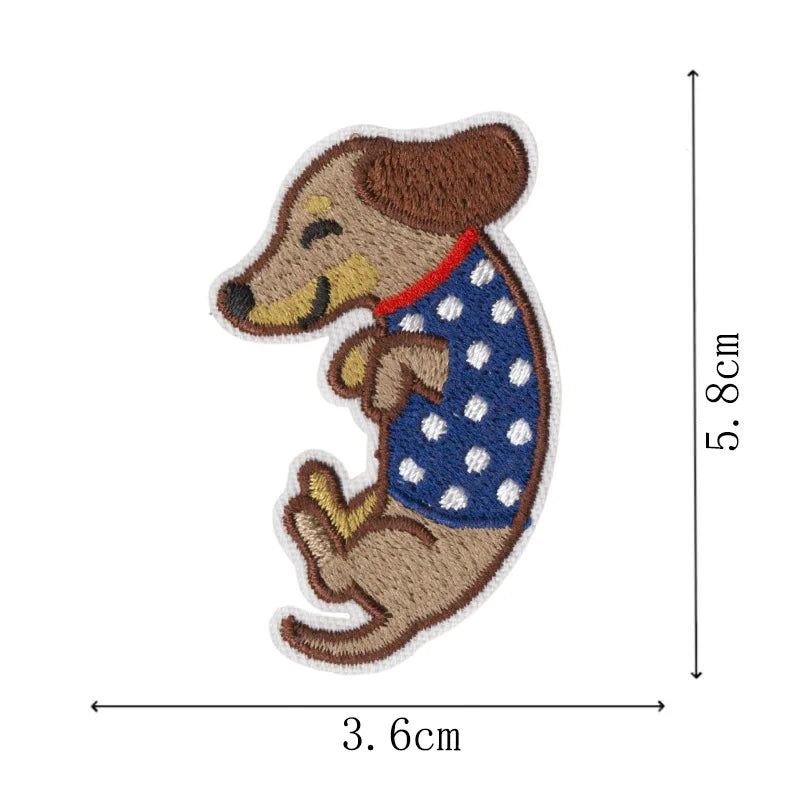 Dachshund Embroidery Iron-On Patch