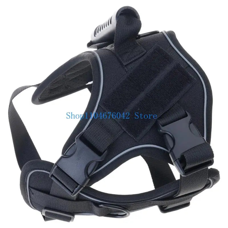 5asd Breathable Adjustable Dog Harness Tacticals Vest for Hiking Camping Daily Walks Secure Control Comfortable Training Gear