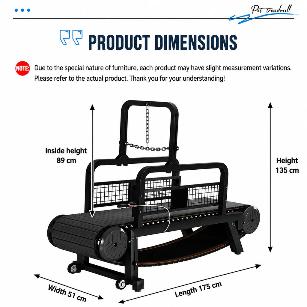 Heavy-duty Non-Motorized Quiet Dog Treadmill