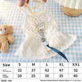 Pet Dog Dress Outing Walking Dog Leash Floral Plaid Strap Dress New Popular Dog Clothes Pet Supplies Dog Clothing Raincoat